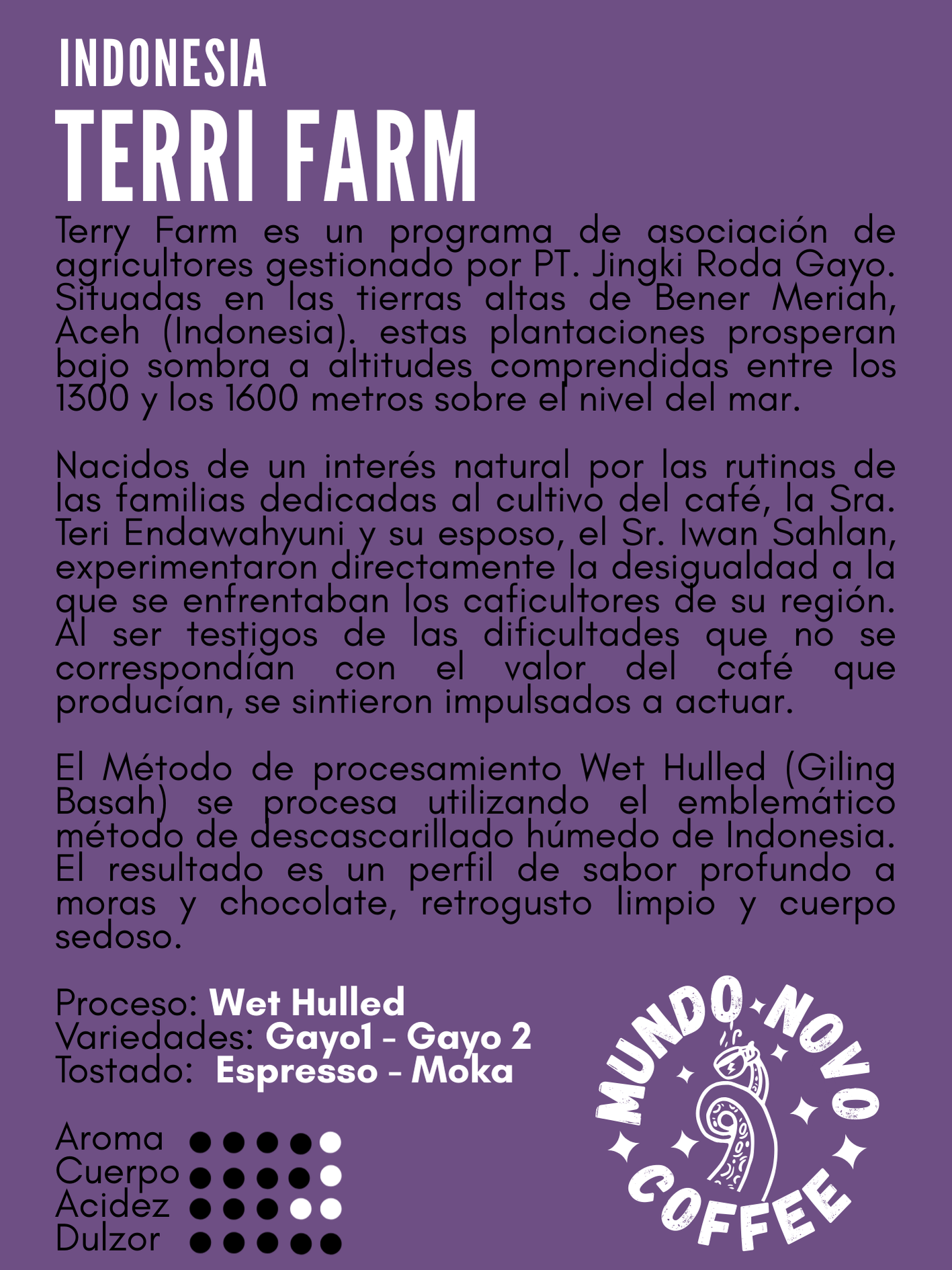 INDONESIA TERRI FARM